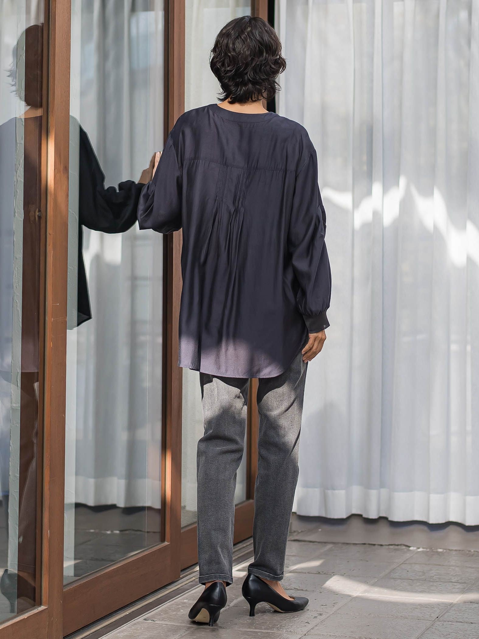 【WEB限定】シルキーローンブラウス