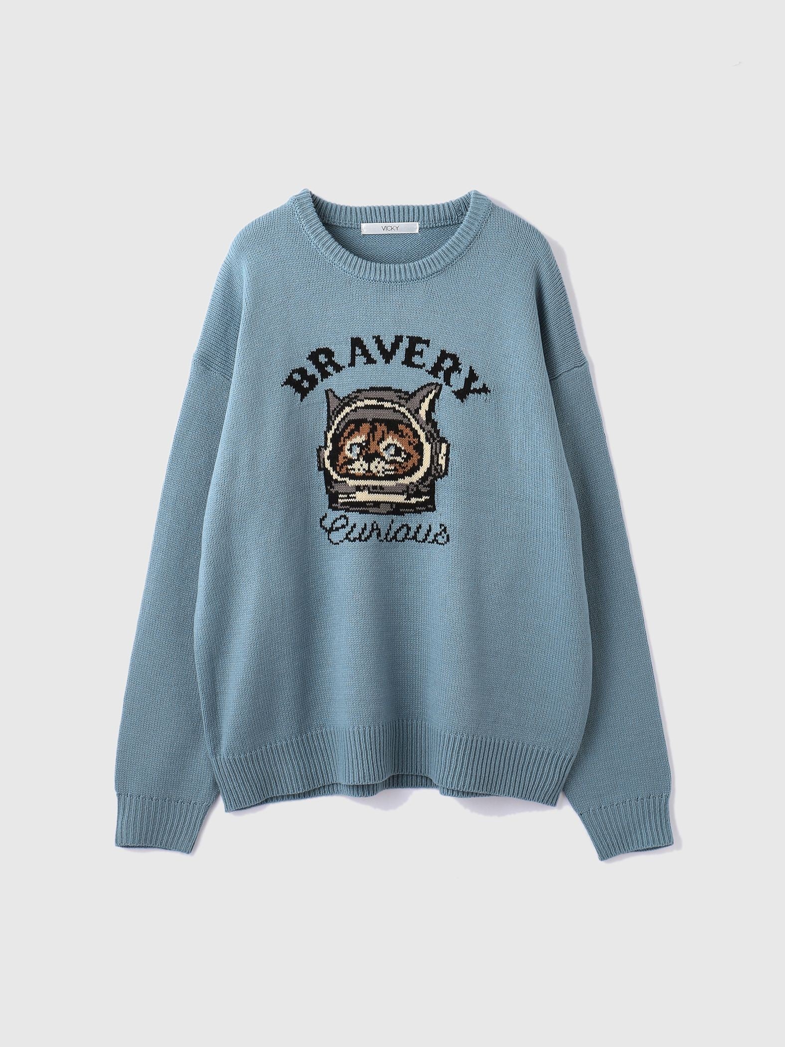 アニマルジャカードニットプルオーバー≪手洗い可能≫