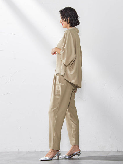 キレリテーパードパンツ≪洗濯機で洗える≫