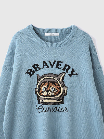 アニマルジャカードニットプルオーバー≪手洗い可能≫