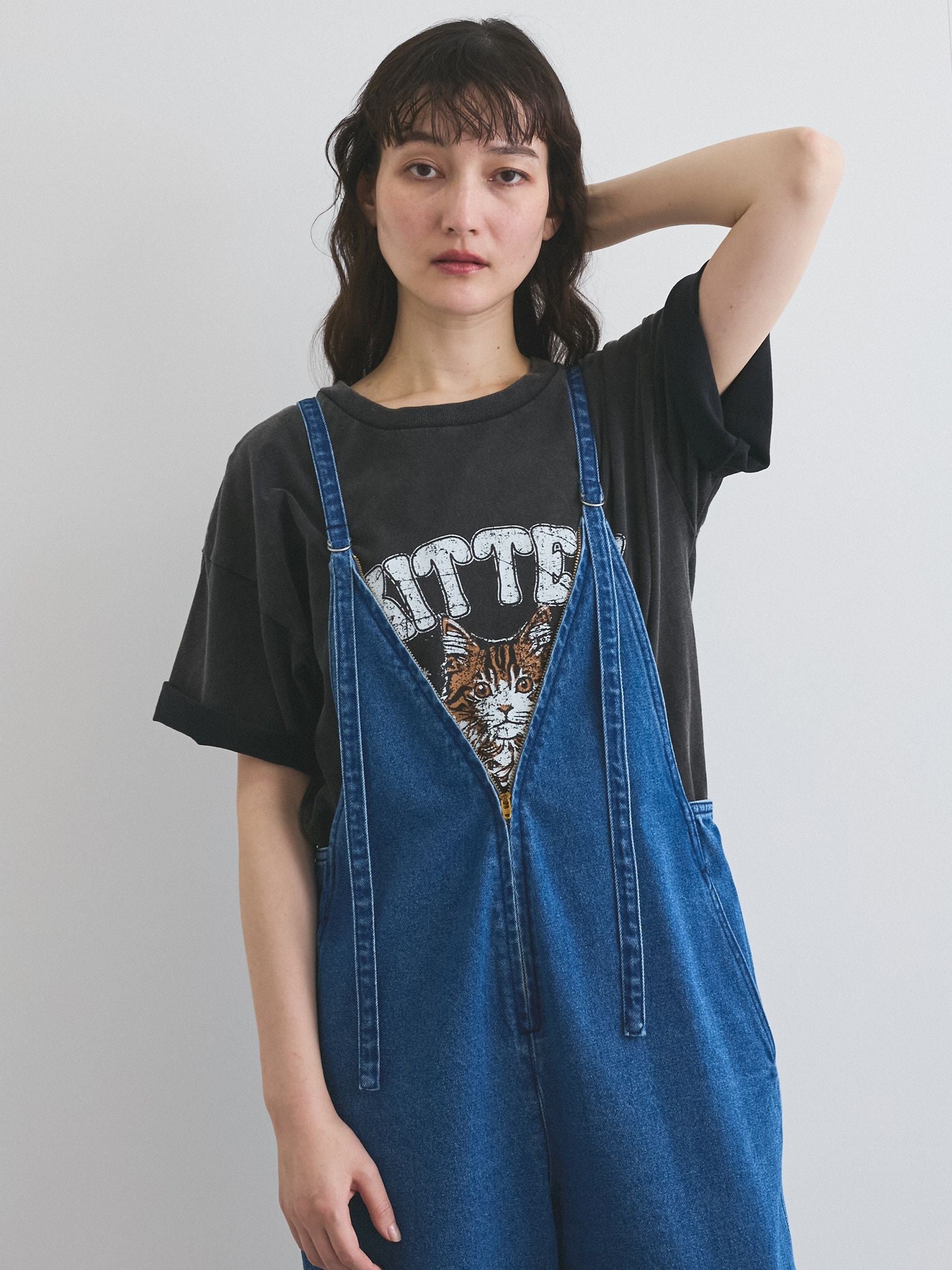 ライトオンスデニムサロペットパンツ≪手洗い可能≫
