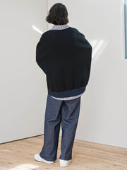 【WEB限定/大きいサイズ】”楽暖”裏起毛ワイドパンツ≪洗濯機で洗える≫