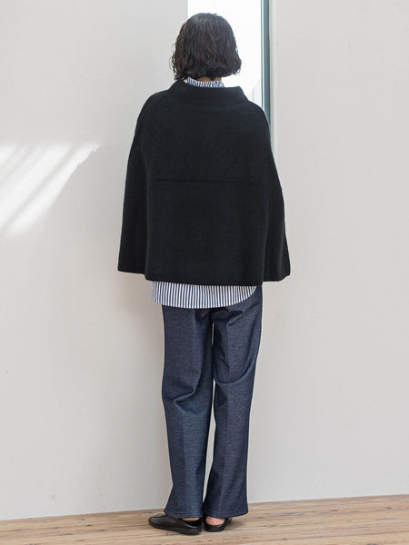 【WEB限定/大きいサイズ】”楽暖”裏起毛ワイドパンツ≪洗濯機で洗える≫