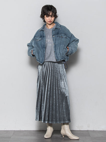 【WEB限定】刺繍ロゴニットプルオーバー≪洗濯機で洗える≫