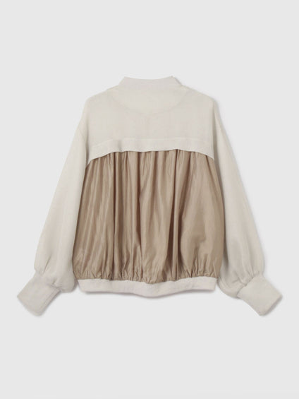 【大人の抜け感】メッシュブルゾン