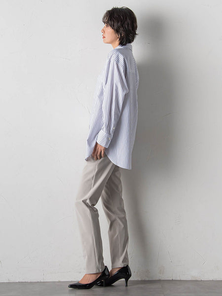 ドビーストライプシャツ