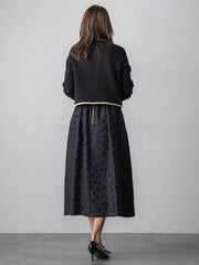 【WEB限定】バイカラーニットジャケット