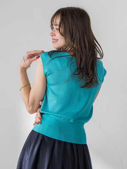 LUCINDA前後2wayパールニット