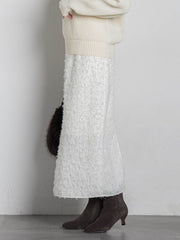 【コラボ商品】エディター東原妙子 × LAUTREAMONT /フェザージャガードタイトスカート