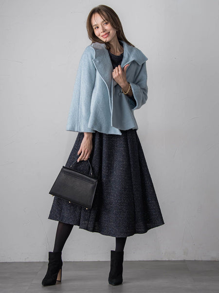 ツイードラメワンピース