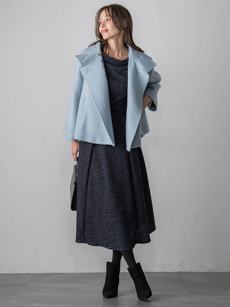 ツイードラメワンピース