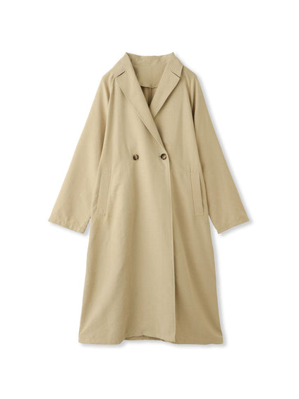 スウェードライクピーチガウントレンチコート