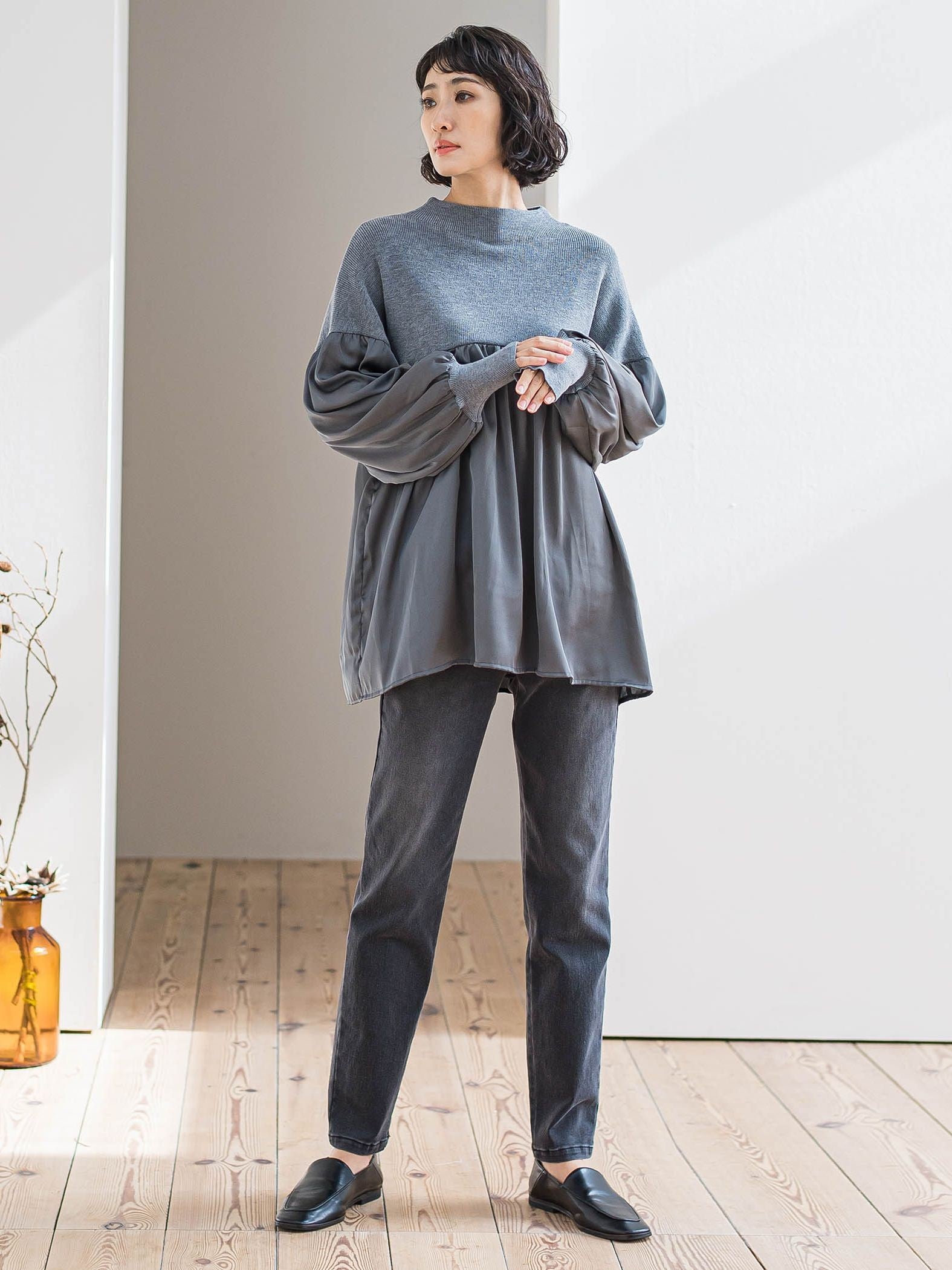 【WEB限定/大きいサイズ】”楽暖”あったか裏起毛スキニーデニム≪洗濯機で洗える≫