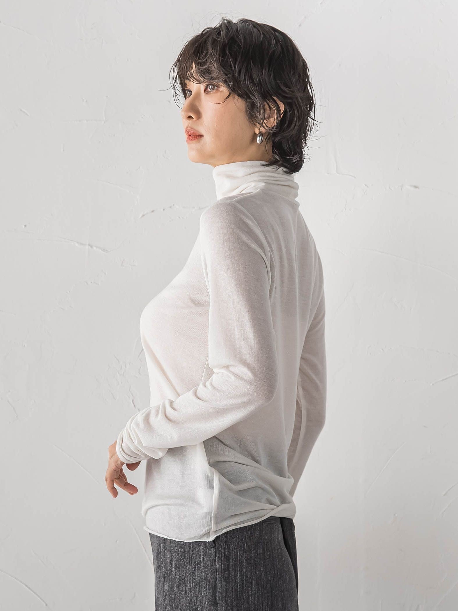 【受注会限定】カシミヤシルクシアージャージカットソー