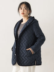 【WEB限定】ポリエステルタフタキルトコート