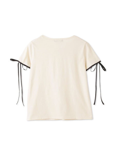 サテンリボンスリーブプルオーバー