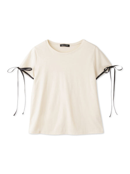 サテンリボンスリーブプルオーバー