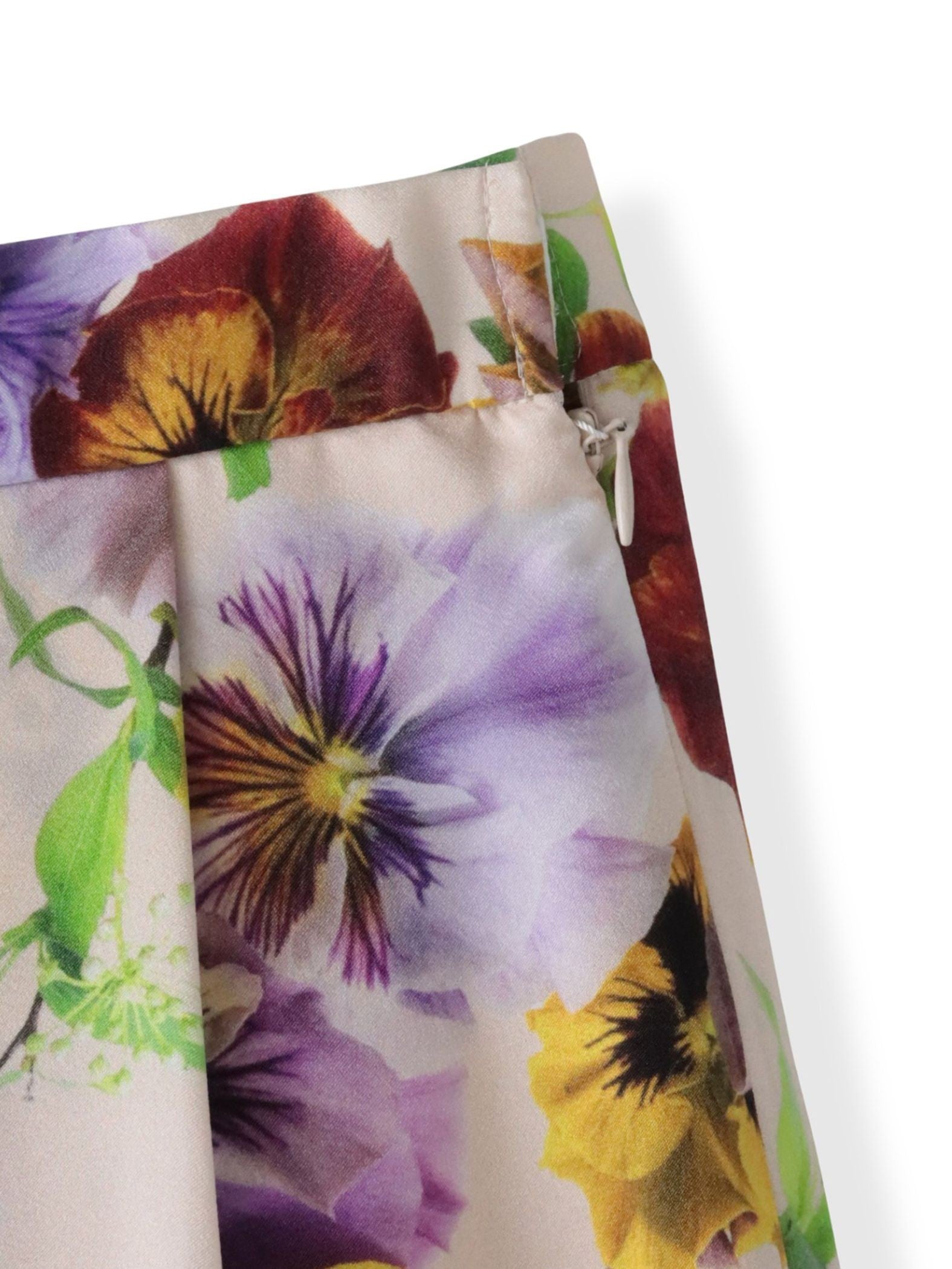 【KEITA KAWASAKI × Viaggio Bluコラボ】パンジープリントスカート