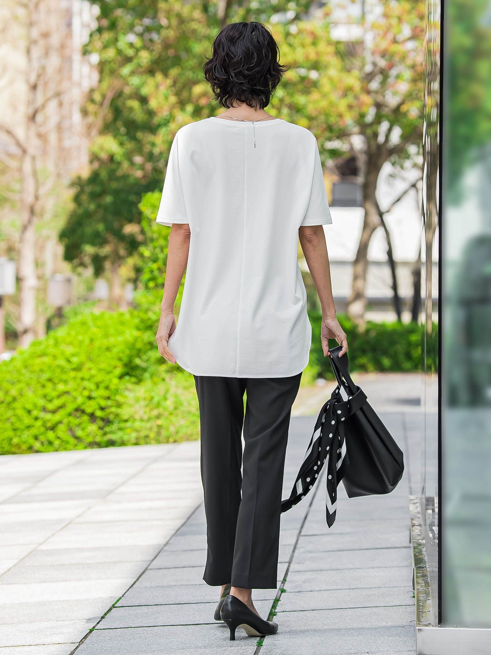 【WEB限定/大きいサイズ】”細身パンツも怖くない”Tシャツチュニック