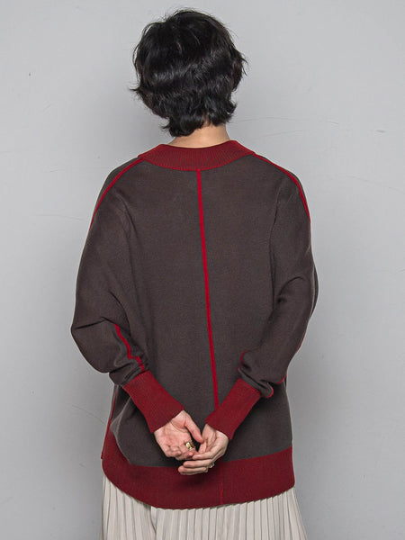 今日の気分で着回せるリバーシブルニット≪手洗い可能≫