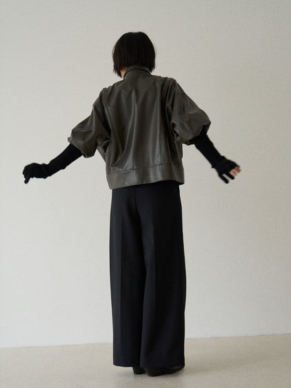 Gabardine tack trousers【日本製】≪手洗い可能≫