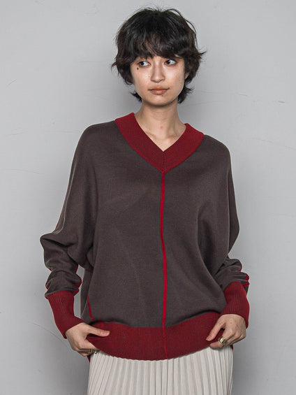 今日の気分で着回せるリバーシブルニット≪手洗い可能≫