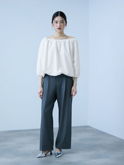 【キレカジ】撥水バルーンブラウス