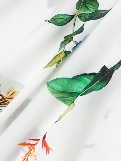 フラワープリントブラウス