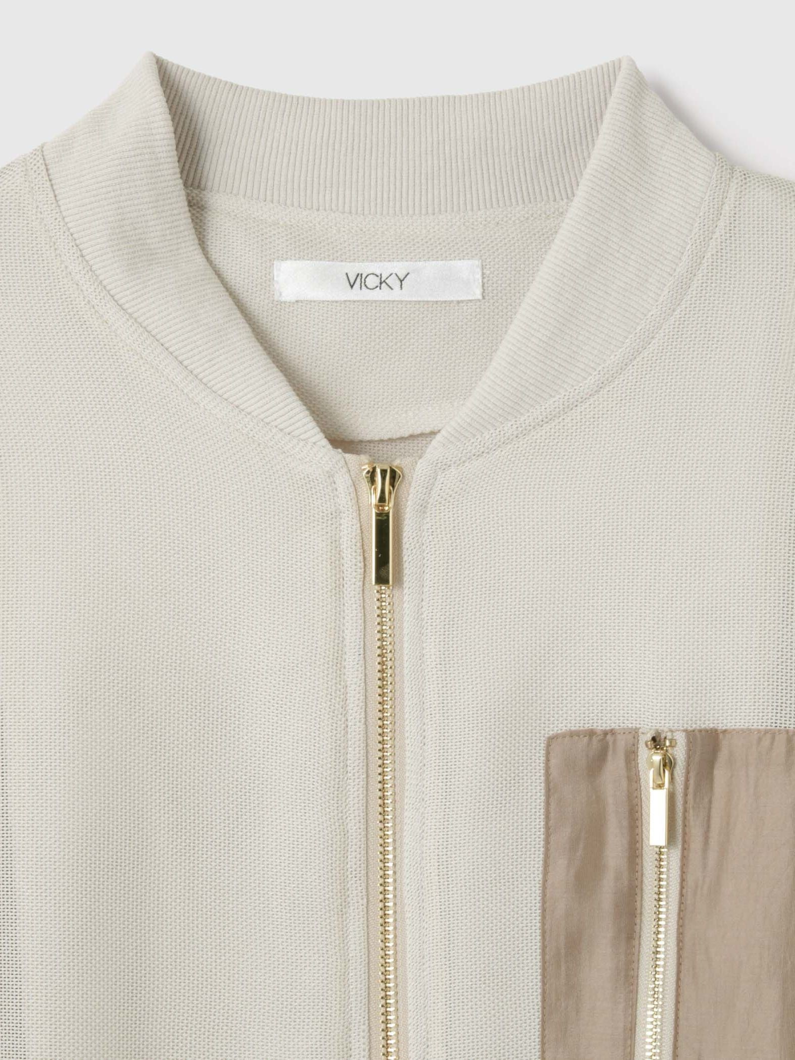 【大人の抜け感】メッシュブルゾン