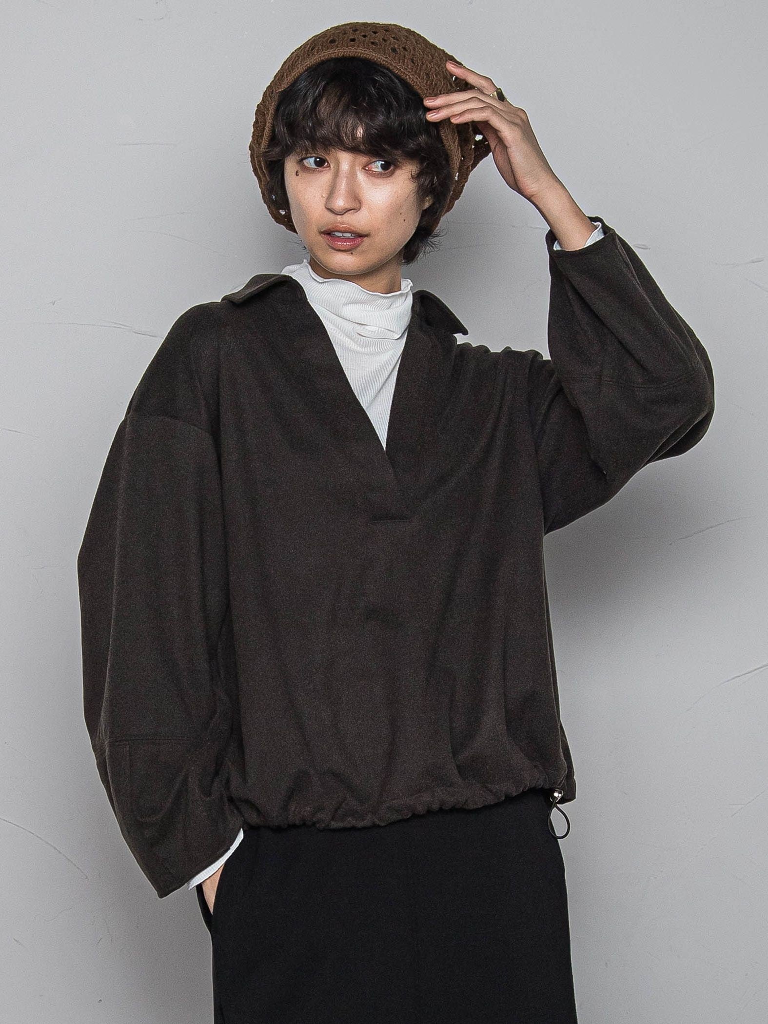 【楽・美・軽】スキッパーブラウス≪手洗い可能≫