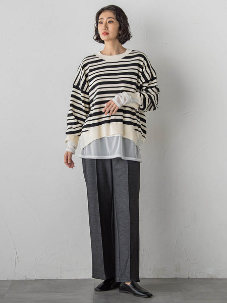 【WEB限定/大きいサイズ】”重ねるだけで格上げ”レイヤードインナー