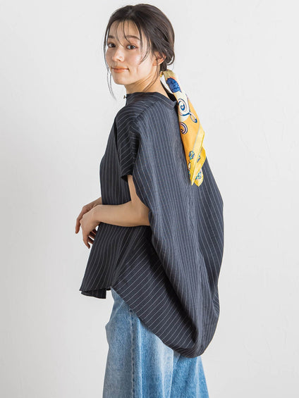 タンブラーブッチャーブラウス≪手洗い可能≫