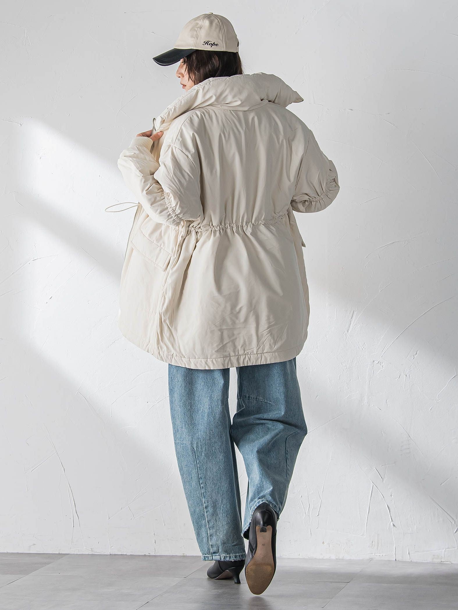 中綿リバーシブルコート≪手洗い可能≫