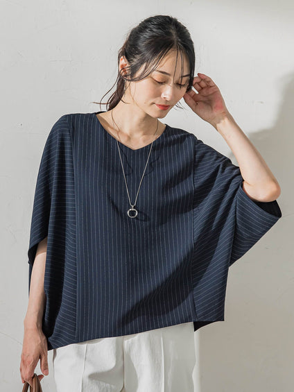≪シリーズ累計2万枚突破！≫【涼・美・楽】ポンチョブラウス≪WEB限定カラーあり≫