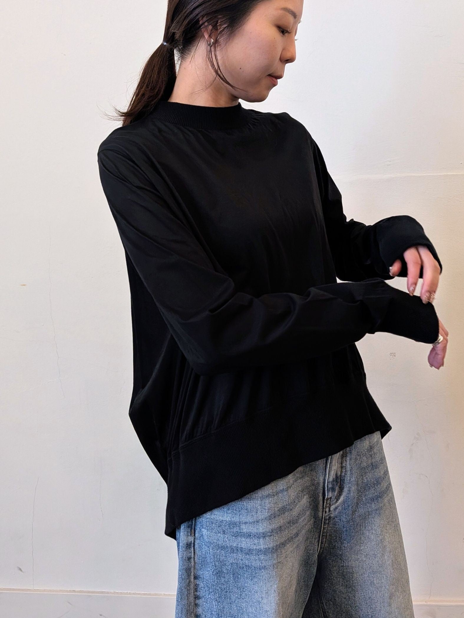 《予約販売》　soft gather tops 【日本製】