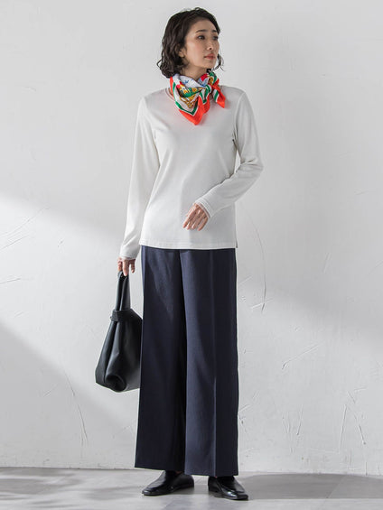 【大きいサイズ】リネンライクオックスパンツ