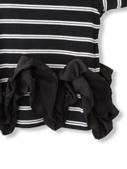 ラッフルヘムクロプトプルオーバー