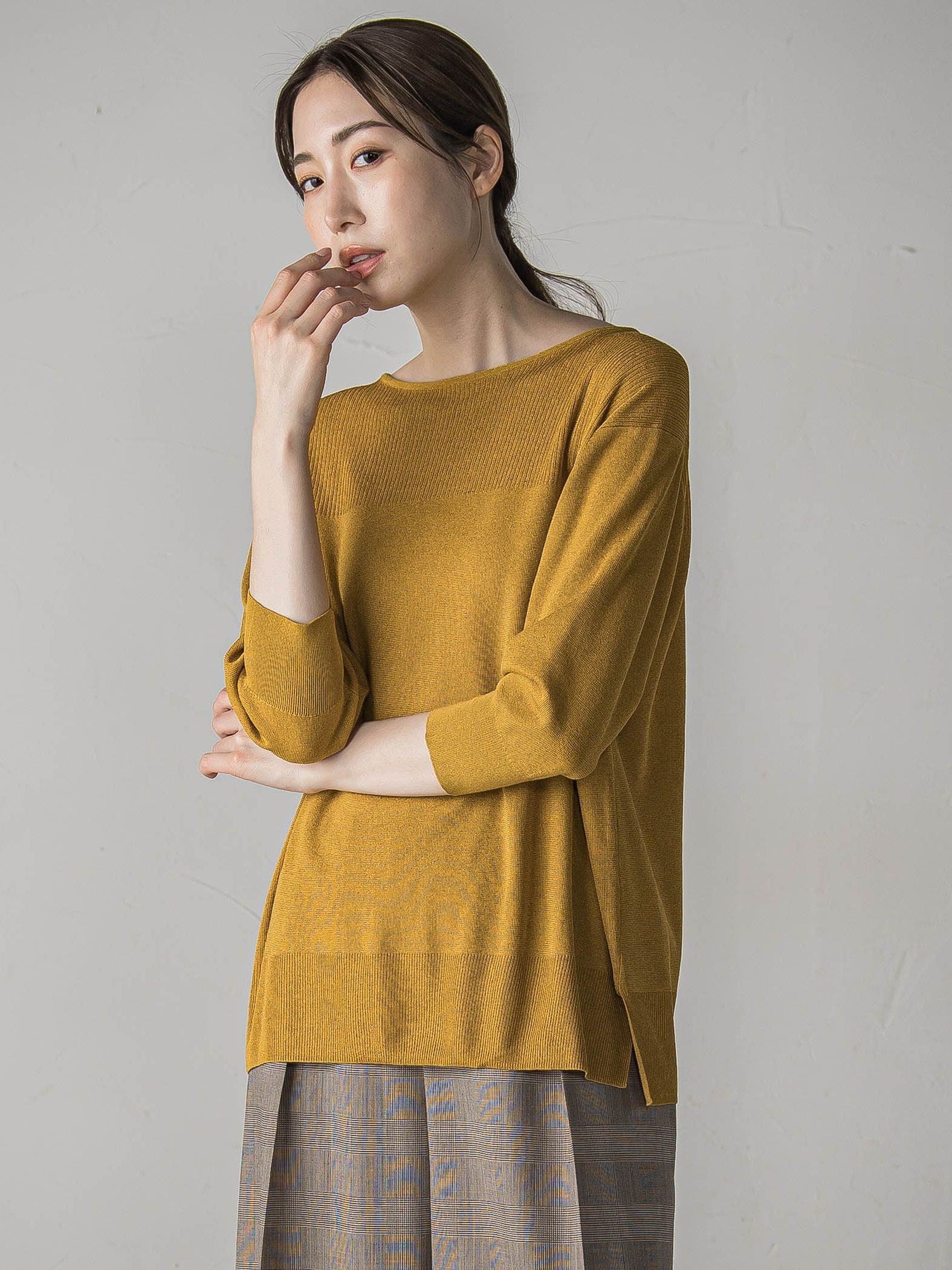 【極】SARIニットプルオーバー≪手洗い可能≫