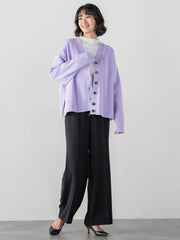 ハイストレッチカルゼワイドパンツ