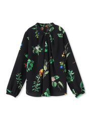 フラワープリントブラウス