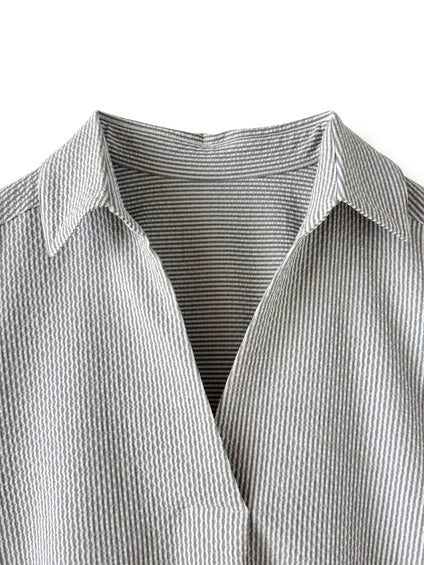 【WEB限定/追加生産】”着るだけでサマになる”頼れるスキッパーチュニック