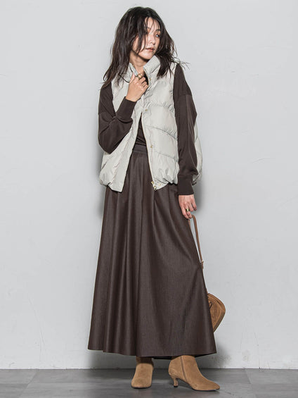 【WEB限定】スタンドカラーダウンベスト