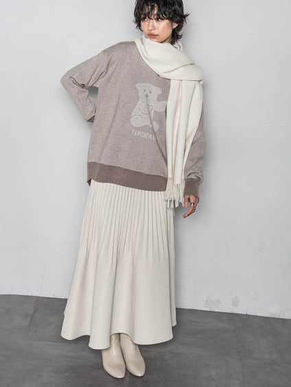 BEARジャカードニット≪手洗い可能≫