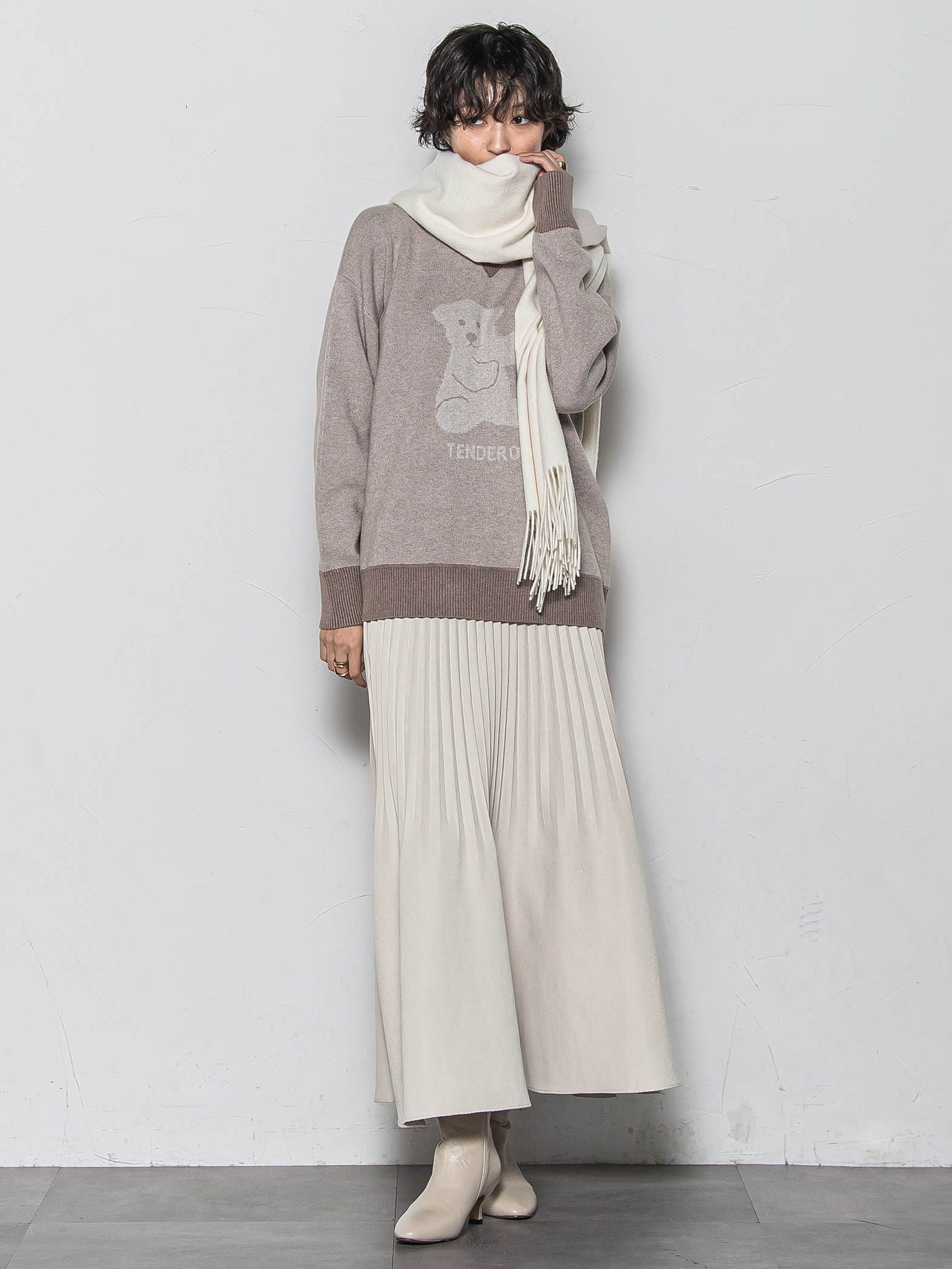 BEARジャカードニット≪手洗い可能≫