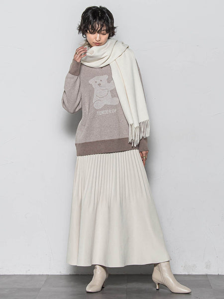 BEARジャカードニット≪手洗い可能≫