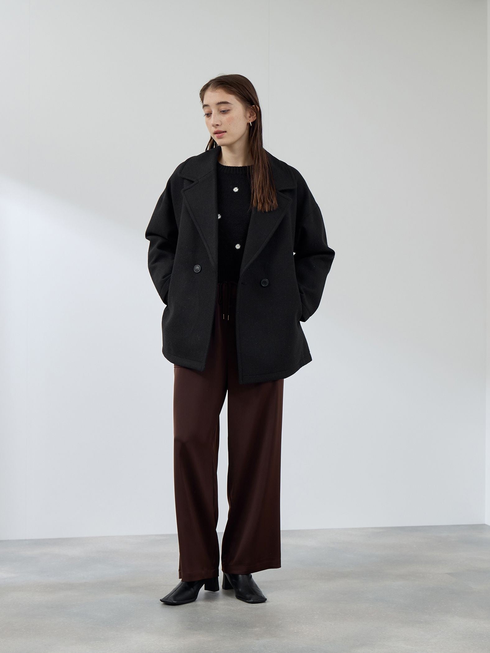 ツィードボンディングミドルコート