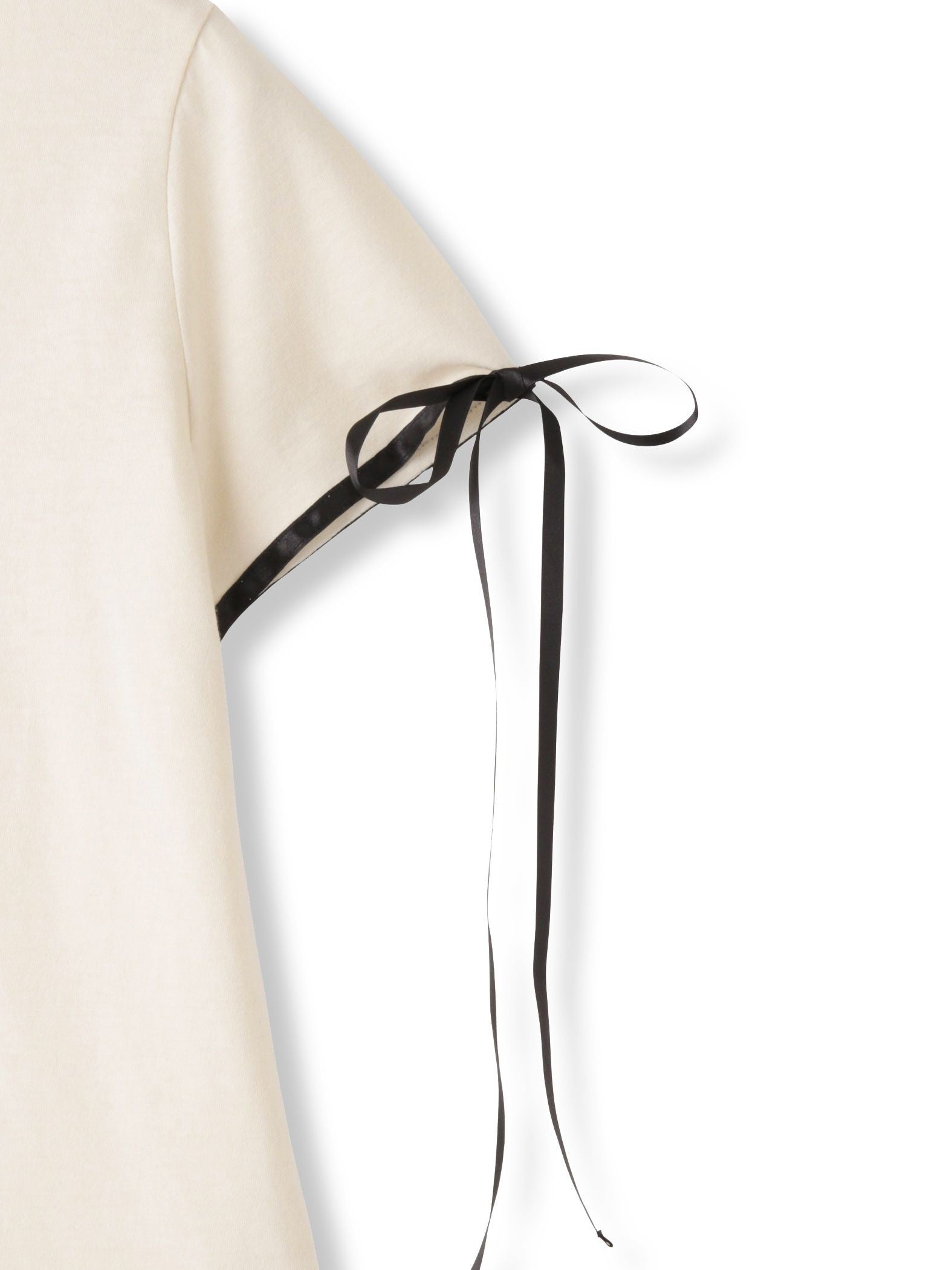 サテンリボンスリーブプルオーバー