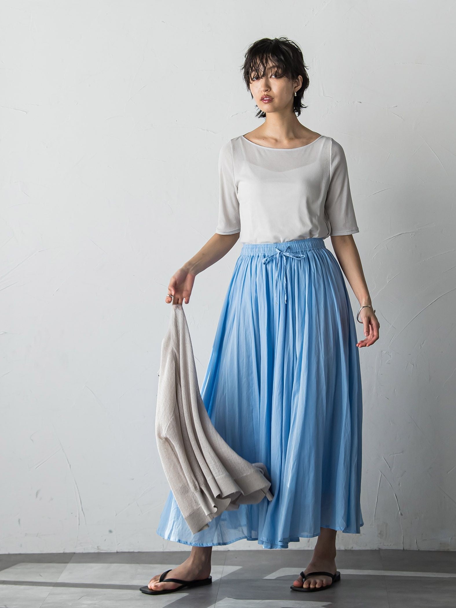 シアーテレココンパクトTシャツ≪洗濯機で洗える≫