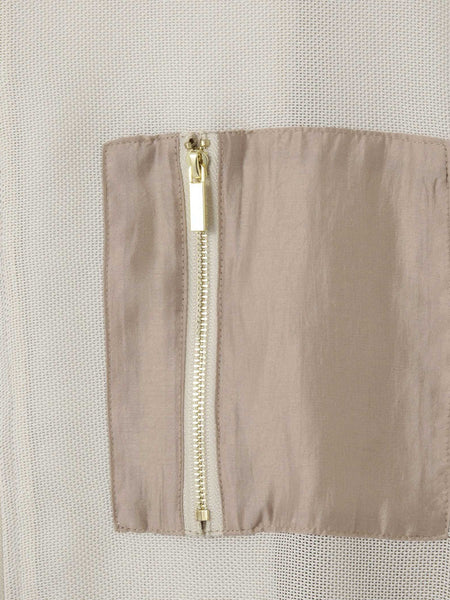 【大人の抜け感】メッシュブルゾン