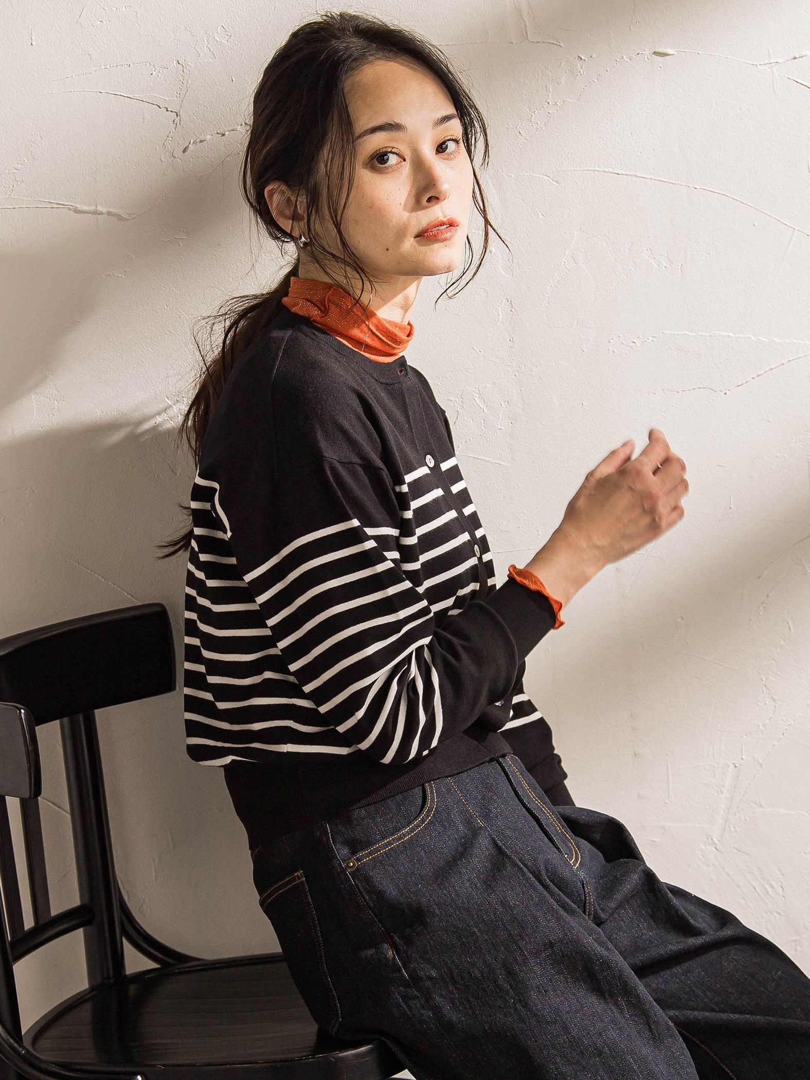 【WEB限定】クルーネックカーディガン≪11号あり/洗える≫